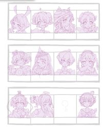  6+girls animal_ears bow braid bud closed_mouth crown dreamy_chelsea fal_(mahoiku) flower funny_trick gekokujou_hana gloves hair_flower hair_ornament hairband halo highres hood horns kurukuru-hime lock long_hair magical_daisy magical_girl mahou_shoujo_ikusei_keikaku mahou_shoujo_ikusei_keikaku_black mahou_shoujo_ikusei_keikaku_breakdown mahou_shoujo_ikusei_keikaku_f2p mahou_shoujo_ikusei_keikaku_limited mahou_shoujo_ikusei_keikaku_restart maid_headdress malu_661 mees_(mahoiku) monochrome multiple_braids multiple_drills multiple_girls one_eye_closed open_mouth palette_(mahoiku) pity_frederica rabbit_ears rabbit_girl rain_pow ribbon sailor_collar school_uniform short_hair smile snow_white_(mahoiku) stella_lulu tetty_goodgripp toko_(mahoiku) wedin 