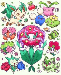  :3 :d ^_^ apple applin artist_name black_eyes blue_flower blue_rose blush bright_pupils brown_eyes bug cat closed_eyes closed_mouth commentary cutiefly evolution_stone evolutionary_line eyelashes falling_leaves falling_petals fang fangs floette floette_(red_flower) florges florges_(red_flower) flower flower_on_head flying food fruit green_background grubbin hair_flower hair_ornament highres holding holding_flower hoppip jumpluff leaf leaf_stone leafeon looking_at_viewer mamobot mandibles no_humans o_o open_mouth outstretched_arms paras petals pincers pink_flower pokemon pokemon_(creature) red_eyes red_flower red_rose rose roselia_(pokemon) shaymin shaymin_(land) simple_background skiploom smile smoliv sparkle spread_arms sprigatito standing u_u untranslatable_commentary wavy_mouth white_flower white_pupils wide-eyed yellow_eyes yellow_flower 