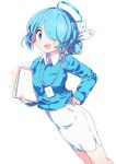  1girl absurdres arona_(blue_archive) blue_archive highres simple_background solo white_background 