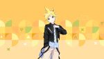 blonde_hair blue_eyes jacket kagamine_len official_art project_sekai short_hair smile