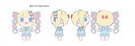  1girl :3 blonde_hair blue_eyes bow chibi chouzetsusaikawa_tenshi-chan concept_art hair_bow hair_ornament heart highres long_hair needy_girl_overdose ohisashiburi quad_tails school_uniform stuffed_toy very_long_hair 