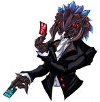  card crystal formal holding holding_card monster_hunter solo tagane 