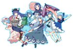  \o/ arms_up backpack bad_id bag barefoot bat_wings bloomers blue_eyes blue_hair blush boots bow bracelet brown_eyes cirno dress food frills frown fruit garigarigari gathers geta hair_bobbles hair_bow hair_ornament hat hat_ribbon heterochromia highres hinanawi_tenshi hood jewelry kamishirasawa_keine kawashiro_nitori keystone kumoi_ichirin lace long_hair open_mouth outstretched_arms peach petticoat pocket purple_eyes red_eyes remilia_scarlet ribbon scroll short_hair skirt smile socks tatara_kogasa tongue touhou twintails umbrella unzan weapon wings 