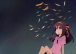  brown_hair hair_ribbon hairband kinokosuke red_eyes ribbon suzumiya_haruhi suzumiya_haruhi_(young) suzumiya_haruhi_no_yuuutsu tanabata young 