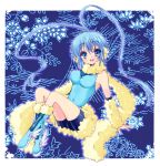  altaria blue_eyes blue_hair boots earmuffs girl pokemon scarf short_hair 