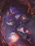  animal_ears blaze_the_cat cat cat_ears cat_tail fire forehead_jewel fur gem manaita paws purple_hair shoes solo sonic_(series) tail yellow_eyes 