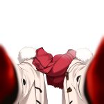  breath clothes_only coat fur-trimmed_coat fur_trim gloves headless long_sleeves nejime open_clothes open_coat original red_gloves red_scarf scarf simple_background solo template transparent_background white_coat winter_gloves 