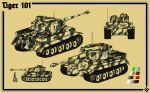  1girl absurdres balkenkreuz camouflage cannon cape character_name concept_art cross genderswap germany goetterblitz1942 gun highres ink_(medium) kurt_knispel machine_gun military military_vehicle motor_vehicle multiple_views radio_antenna real_life tank tiger_101 tiger_i traditional_media turret uniform valkyrie weapon wehrmacht world_war_ii 