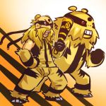  1boy beard blonde_hair electivire facial_hair hitec male moemon personification pokemon pokemon_(creature) pokemon_(game) pokemon_dppt solo 