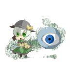  1girl chibi eiri_(eirri) eyes green_eyes hat highres komeiji_koishi solo tears touhou 