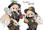 2girls \r\n alternate_costume axe contemporary firefighter fujiwara_no_mokou hiruma_andon kamishirasawa_keine multiple_girls touhou weapon