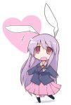  bunny_ears chibi fanfad heart ladfa purple_hair rabbit_ears red_eyes reisen_udongein_inaba smile solo touhou 
