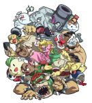  blooper bob-omb boo bowser bullet_bill buzzy_beetle chain_chomp cloud clouds demiano epic ghost goomba halo hammer_bro. hammer_brothers koopa_troopa lakitu piranha_plant princess_peach rocky_wrench role_reversal shy_guy super_mario_bros. teeth thwomp tongue turnip violence wrench 