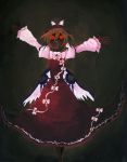  am24 creepy dark_skin mystia_lorelei no_eyes open_mouth outstretched_arms outstretched_hand red_eyes screaming solo touhou traditional_media wings 