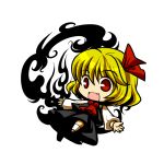  blonde_hair chibi darkness fang red_eyes rumia simple_background socha solo touhou transparent_background 