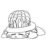  closed_eyes copy_ability highres kirby kirby_(series) open_mouth sleeping spider_kirby white_background 