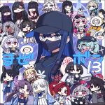 1boy 6+girls :d ahoge anger_vein animal_ears animal_on_head antenna_hair apron arata_(blue_archive) arona&#039;s_sensei_doodle_(blue_archive) atsuko_(blue_archive) bandage_on_face bandages bare_shoulders baseball_cap beret bikini bird black_bikini black_eyes black_hair black_headwear black_serafuku black_skirt black_wings blonde_hair blue_archive blue_bow blue_bowtie blue_eyes blue_hair blue_skirt blush_stickers bow bowtie bright_pupils brown_hair candy_apple cat_ears cat_girl cat_tail chan_co chibi closed_eyes coat colored_inner_hair corn_dog crying double_v drink drinking eimi_(blue_archive) eimi_(swimsuit)_(blue_archive) eyeliner fang flower food food_in_mouth fox_ears fox_girl fox_tail goggles goggles_on_head green_eyes green_hair grey_eyes grey_hair grey_kimono grin hair_bow hair_bun hair_flower hair_ornament hair_over_eyes hair_over_one_eye hairclip halo hand_on_own_hip hat heart highres himari_(blue_archive) hiyori_(blue_archive) holding holding_drink holding_food holding_smoking_pipe holding_tablet_pc horns ichika_(blue_archive) iori_(blue_archive) jacket japanese_clothes justice_task_force_member_(blue_archive) kasumi_(blue_archive) kikyou_(blue_archive) kimono kokuriko_(blue_archive) kuzunoha_(blue_archive) long_hair low_wings magazine_(object) maid maid_apron maid_headdress makeup mask mask_around_neck misaki_(blue_archive) mouth_mask multicolored_hair multiple_girls multiple_tails nagusa_(blue_archive) neckerchief off_shoulder on_head oni_horns orange_coat penguin pink_hair pink_jacket pleated_skirt pointy_ears ponytail purple_hair raccoon_ears raccoon_girl raccoon_tail reading red_eyeliner red_eyes red_neckerchief redhead renge_(blue_archive) rio_(blue_archive) saori_(blue_archive) scarf school_uniform sensei_(blue_archive) serafuku short_hair shuro_(blue_archive) side_ponytail single_hair_bun skewer ski_goggles skin_fang skirt smile smoking_pipe snowflake_hair_ornament spoken_blush sweat sweatdrop swimsuit tablet_pc tail tearing_up toki_(blue_archive) two-tone_hair v violet_eyes weapon_case wheelchair white_bow white_hair white_jacket white_pupils white_scarf white_serafuku white_skirt wide_sleeves wings winter_clothes winter_coat yukari_(blue_archive)