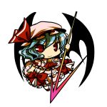  chibi hat remilia_scarlet simple_background smile socha solo spear_the_gungnir touhou transparent_background wings 