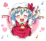  :d ^_^ alternate_wings blush closed_eyes cosplay flandre_scarlet flandre_scarlet_(cosplay) hat heart konton_nabe multicolored_hair musical_note nia_teppelin open_mouth short_hair side_ponytail smile solo tengen_toppa_gurren_lagann touhou wings 