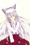  cofi_(eternal) eternal fujiwara_no_mokou hair_over_eyes sad solo tears touhou 