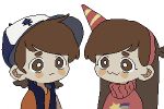:3 animated animated_gif animification antenna_hair balloon baseball_cap blinking blue_headwear blue_vest blush_stickers brother_and_sister brown_eyes brown_hair chinese_commentary closed_mouth commentary_request dipper_pines disney explosion eyelashes frown gravity_falls hairband hat holding holding_balloon long_hair long_sleeves looping_animation lowres mabel_pines medium_hair mini_party_hat open_clothes open_mouth open_vest orange_shirt orange_sleeves pink_hairband pink_sleeves pink_sweater pixel_art red_headwear riko-m shirt shooting_star_(symbol) siblings smile star_(symbol) star_print striped striped_headwear sweatdrop sweater transparent_background tree_print turtleneck turtleneck_sweater twins two-sided_fabric two-sided_headwear two-tone_headwear upper_body vest wavy_mouth white_headwear wide-eyed