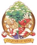  feathers hat imu legend_of_mana long_hair seiken_densetsu toto tree urue 