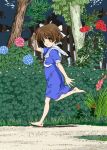  brown_eyes brown_hair child clannad highres mizutama_(tukiguma1713) okazaki_ushio running sailor_dress school_uniform short_hair 