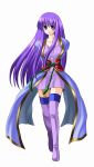  arms_behind_back blush boots circlet fire_emblem fire_emblem:_seisen_no_keifu fire_emblem_genealogy_of_the_holy_war happy highres long_hair open_mouth purple_eyes purple_hair smile thigh-highs thigh_boots thighhighs violet_eyes yuria_(fire_emblem) zettai_ryouiki 