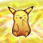  cute holographic nintendo pikachu pokemon shiny smile sn yellow 