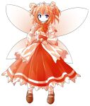 1other alphes alphes_(style) blonde_hair cute dairi eyebrows_visible_through_hair fairy fairy_wars fairy_wings looking_at_viewer pigtails sunny_milk touhou