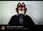  1boy dream&#039;s_apology_(meme) fruitadn furry leo_alvarez male_focus meme messy_tails_(meme) microphone third-party_edit youtube 