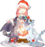  christmas digimon digimon_adventure digimon_card_game digimon_linkz highres jazamon kurihara_hina merry_christmas non-web_source vorvomon 