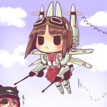  asuka_(busou_shinki) black_hair blue_eyes busou_shinki chibi dd_(artist) doll_joints mecha_musume murmeltier pink_hair 