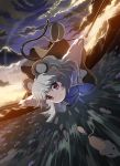  flying grey_hair highres mice mouse mouse_ears mouse_tail nature nazrin outdoors outside red_eyes shope short_hair sky solo tail touhou 