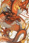  2024 animal animal_focus chinese_zodiac claws dragon dragon_horns happy_new_year highres horns nishiki_areku original simple_background white_background year_of_the_dragon 
