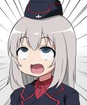  1girl girls_und_panzer itsumi_erika kuromorimine_military_uniform super_masara super_masara_ahegao 