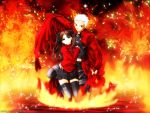  archer fate/stay_night fire tagme tohsaka_rin 