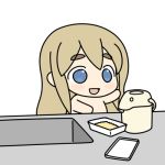 :&lt; ^_^ animated animated_gif artist_request blue_eyes chibi closed_eyes failure food gif k-on! kotobuki_tsumugi lowres noodles nude open_mouth sink solo steam sweatdrop tears water yakisoba yakisoba_spill 