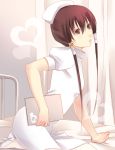  brown_eyes brown_hair fuuchouin_kazuki getbackers highres long_hair male nurse pantyhose papillon10 solo trap white_legwear 