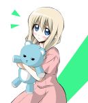  blue_eyes casual k-on! kotobuki_tsumugi long_hair solo stuffed_animal stuffed_toy tanaka_&quot;wonder&quot;_hiroshi teddy_bear 