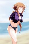  bikini bikini_bottom dieci jacket long_hair mahou_shoujo_lyrical_nanoha mahou_shoujo_lyrical_nanoha_strikers mahou_shoujo_lyrical_nanoha_vivid midriff no_pants numbers_(nanoha) swimsuit 