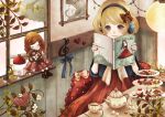  blonde_hair book cup doll flower food fruit headphones heart macaron original reading ribbon shindog strawberry sugar_cube sweets teacup teapot 