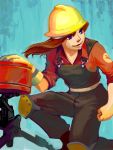  cherushii female genderswap helmet overalls red_hair redhead sentry single_glove team_fortress_2 the_engineer 