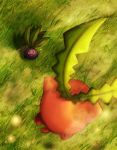  grass hoppip looking_up nature no_humans oddish pokemon pokemon_(creature) pokemon_(game) pokemon_gsc pokemon_rgby tears tk2 wind 