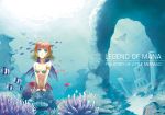 bracelet breasts brown_hair cleavage fish flameshe jewelry legend_of_mana mermaid monster_girl necklace scales seiken_densetsu solo souichi underwater water 
