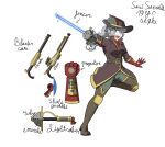  aristocratic_clothes energy_sword fencer gun jedi lady_sarrald lightsaber littlemisscalculated noblewoman original rapier rifle sari_sarrald shield silver_queen_(star_wars) star_wars sword weapon 