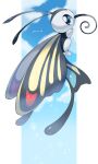  animal_focus antennae artist_name beautifly blue_eyes blue_sky bug butterfly clouds commentary_request highres iwasi_29 no_humans outside_border pillarboxed pokemon pokemon_(creature) sky sparkle twitter_username wings 