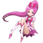  cure_blossom futari_wa_precure hanasaki_tsubomi heartcatch_precure! legs magical_girl precure purple_eyes purple_hair simple_background solo violet_eyes waxwa 