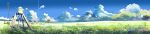  absurdres clouds grass highres kumo_no_mukou_yakusoku_no_basho landscape long_image nature scenery shinkai_makoto sky tree wide_image 