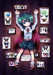  antennae beetle butterfly cape green_eyes green_hair mary_janes shoes short_hair solo touhou wriggle_nightbug 